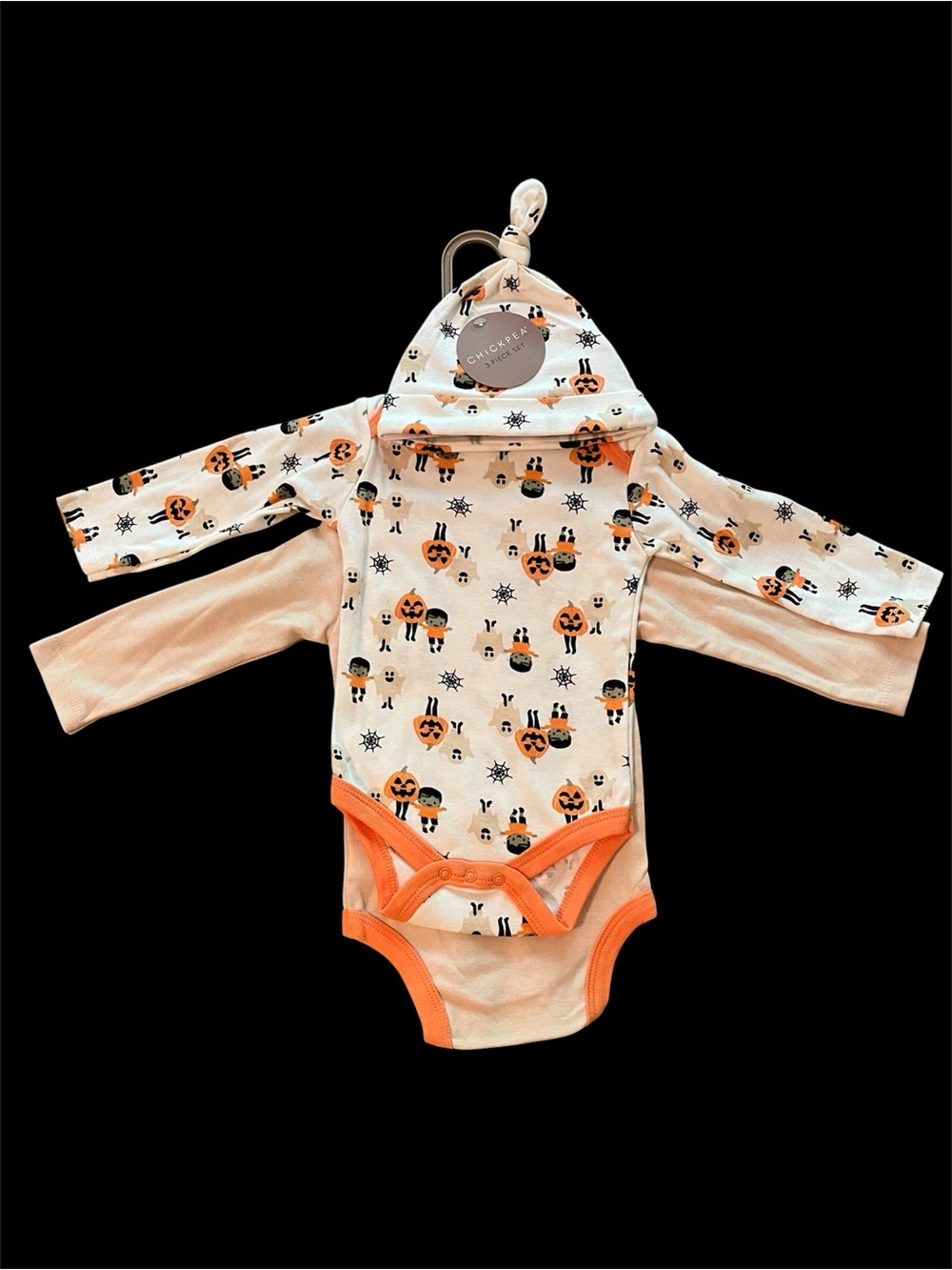 Baby Halloween Costumes onesies Hat Bodysuit 1st Halloween 3 pieces Cute ghost